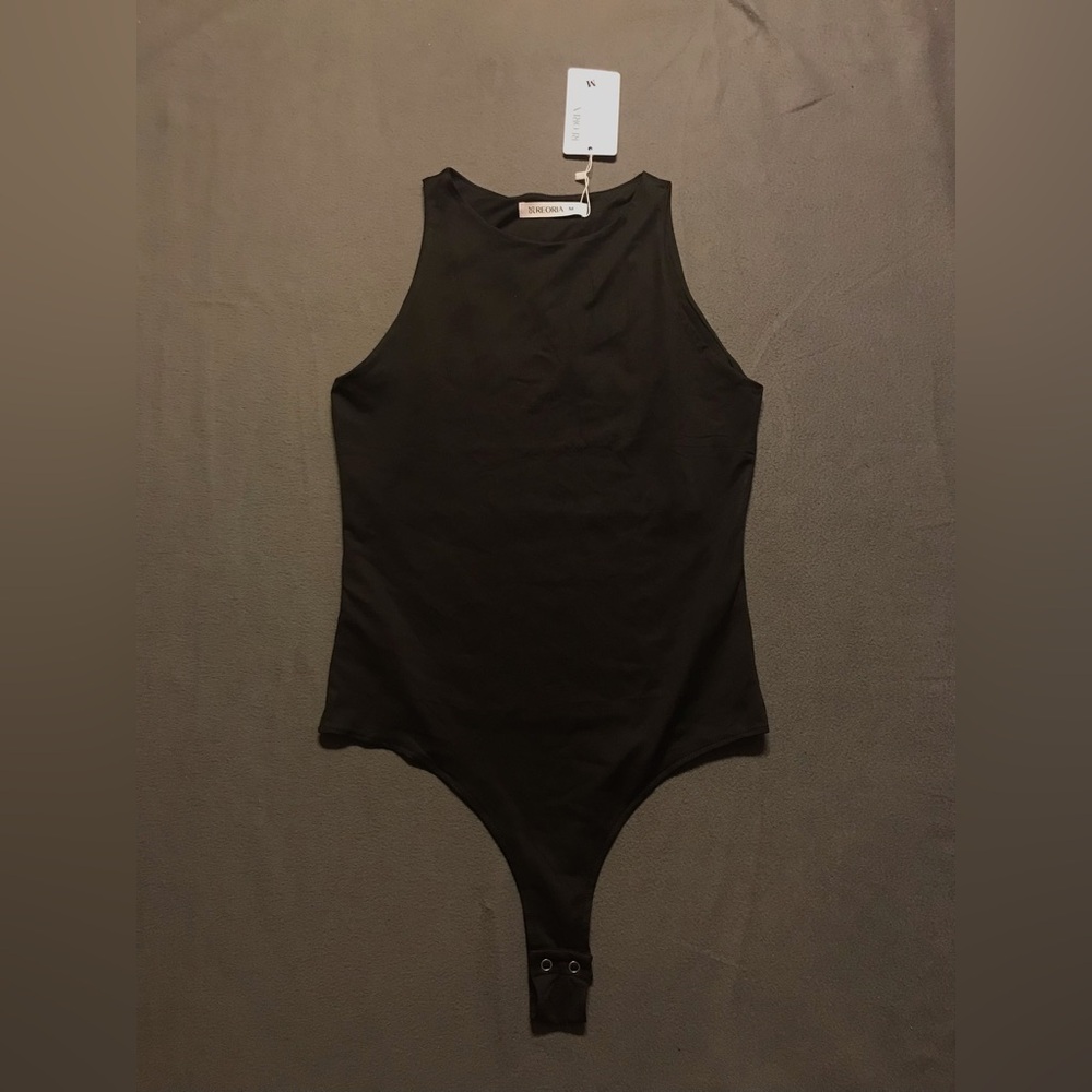 NWT REORIA Sleeveless Thong Bodysuit